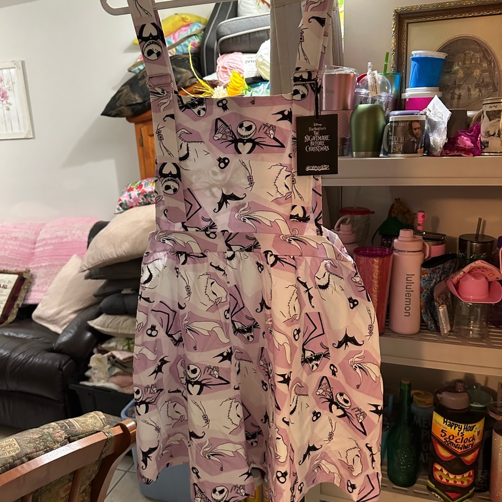 Stylish Women's Pink and White Dress
